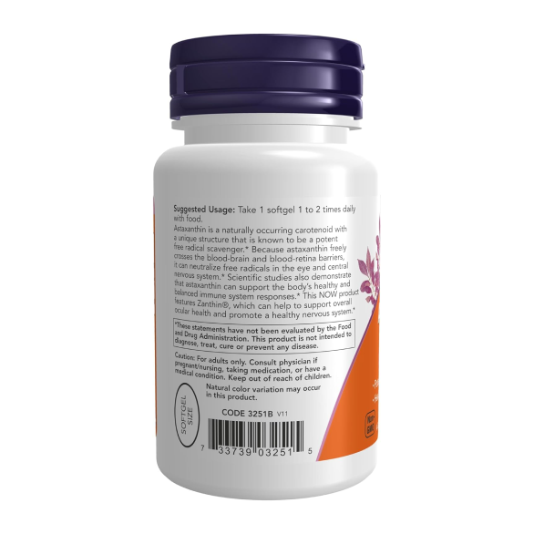Now Astaxanthin 4mg Астаксантин
