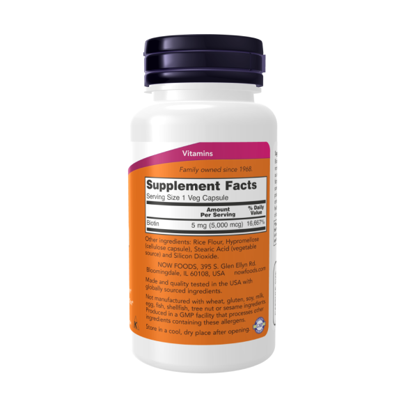 Now Biotin 5000мкг Біотин