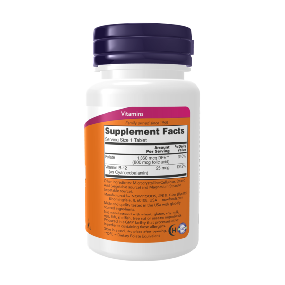 Now Folic Acid 800мкг Фолиевая кислота