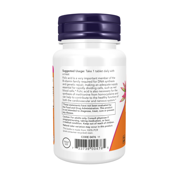 Now Folic Acid 800мкг Фолиевая кислота