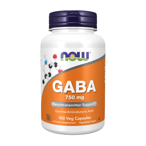 NOW GABA 750мг в капсулах №100