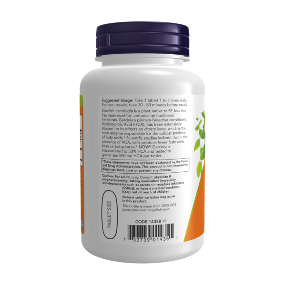 NOW GARCINIA / ГАРЦИНИЯ 1000мг здоровье метаболизма в таблетках №120