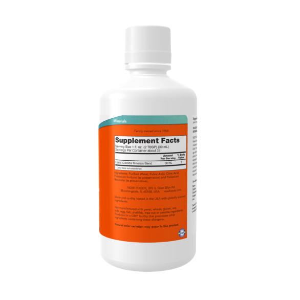 Now Colloidal Minerals 32 OZ (946 мл) Колоїдні мінерали
