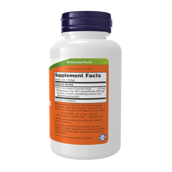 Now Curcumin softgels Куркумін у м'яких капсулах