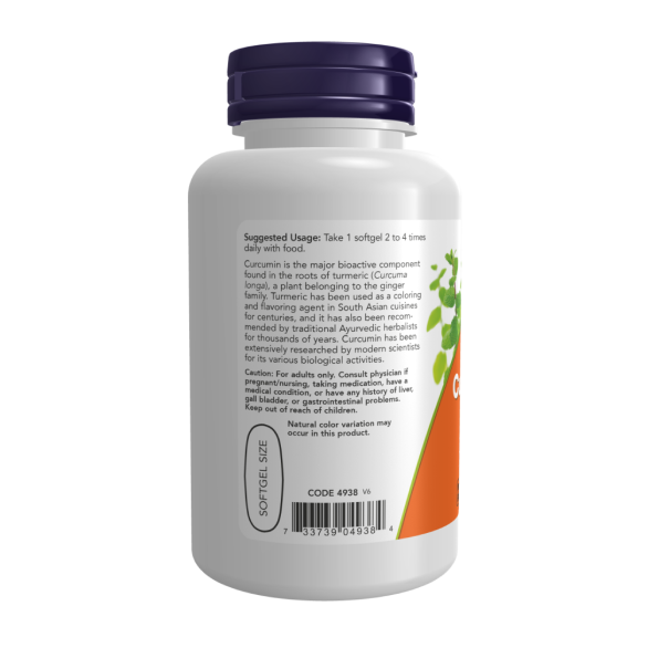 Now Curcumin softgels Куркумін у м'яких капсулах