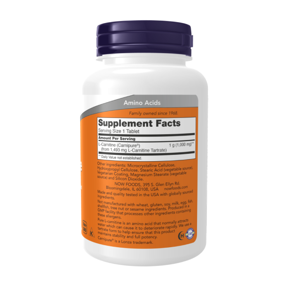 Now L-Carnitine 1000 мг Аминокислота L-карнитин
