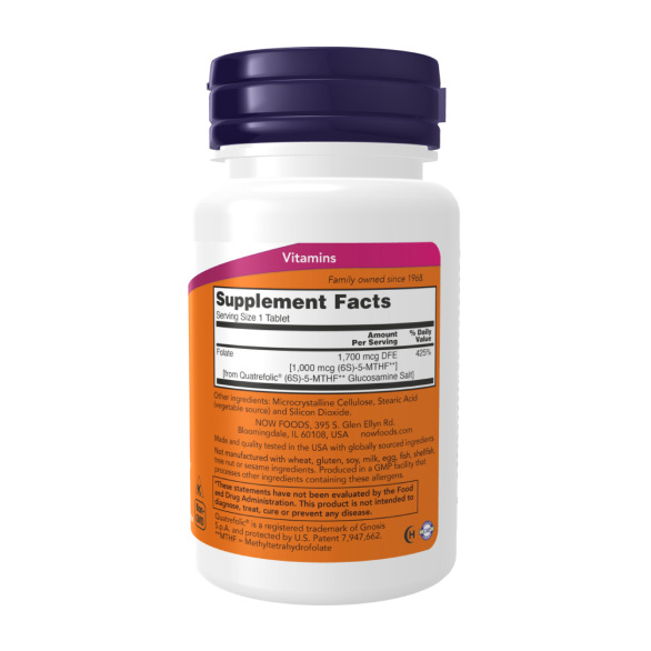 NOW METHYL FOLATE / МЕТИЛФОЛАТ 1000 мкг в таблетках №90