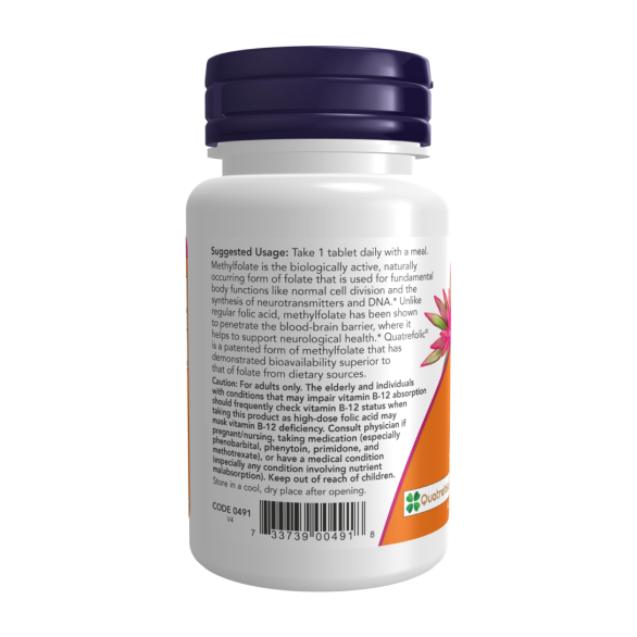NOW METHYL FOLATE / МЕТИЛФОЛАТ 1000 мкг в таблетках №90