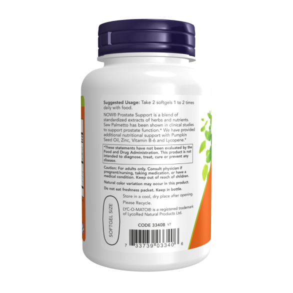 NOW PROSTATE SUPPORT/ ПІДТРИМКА ПРОСТАТИ у м'яких капсулах №90