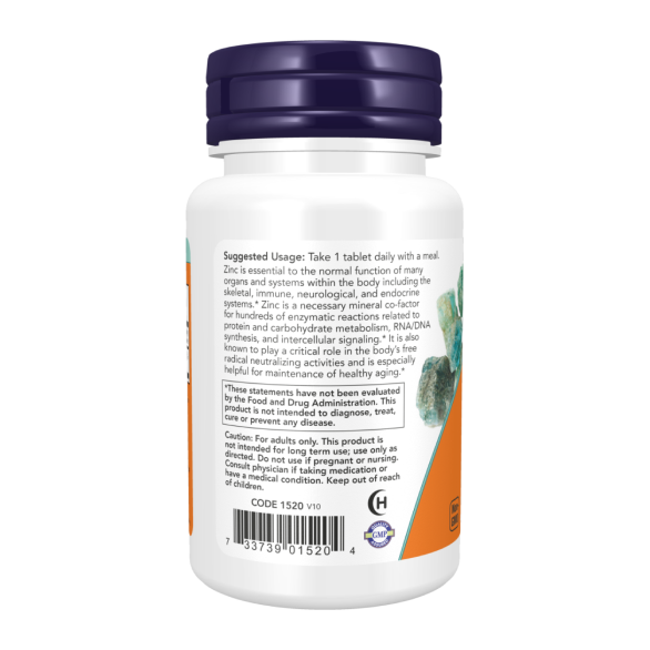 Now Zinc 50 mg Цинк глюконат