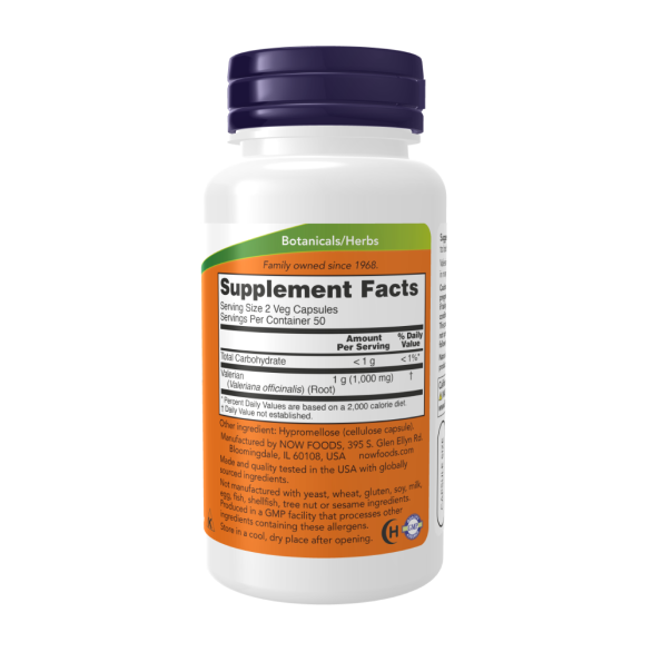Now Valerian Root 500 mg Корінь валеріани