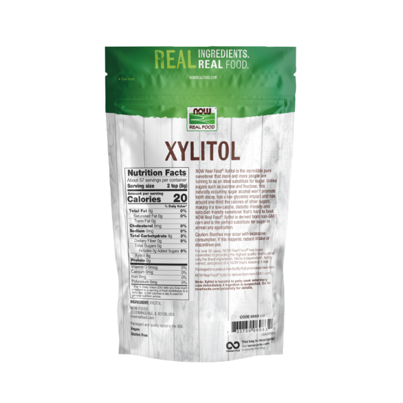 Now Real Food Xilitol 454 g Натуральный подсластитель